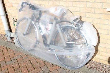 Gagged & Bagged for take off..